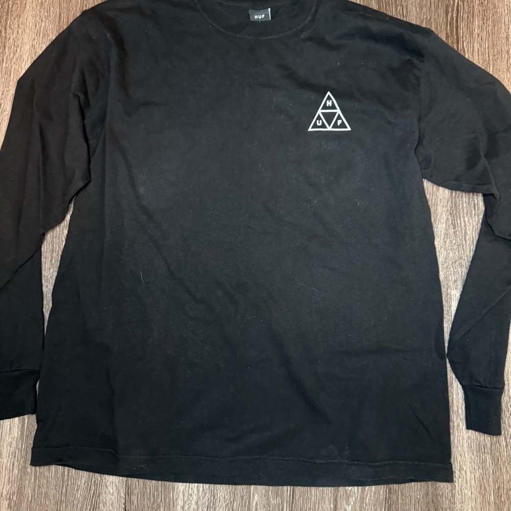 Black HUF Men's Long Sleeve Shirt